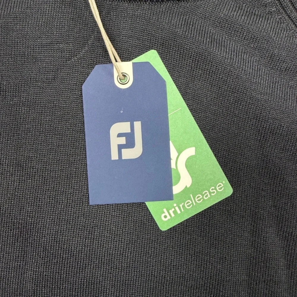 FootJoy Mens Drirelease Wool Blend Crewneck Golf Sweater Navy Blue XXL 29077